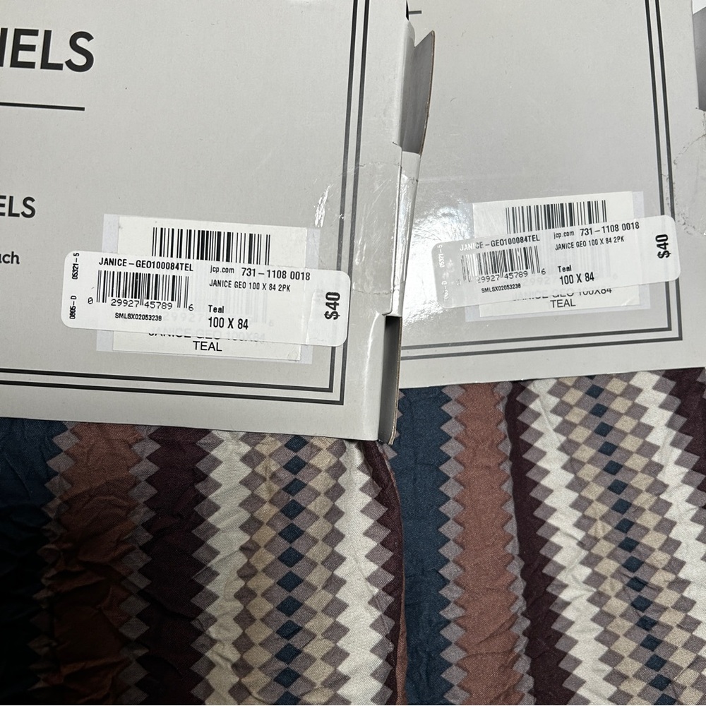 Striped Grommet Curtain Panels - 2 Sets of Two (4 panels) - Picture 5 of 6
